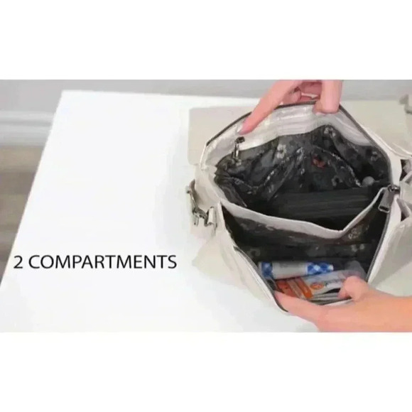 LUG Huddle Shoulder Bag / Purse/ Handbag - Metallic Black - Picture 11 of 15